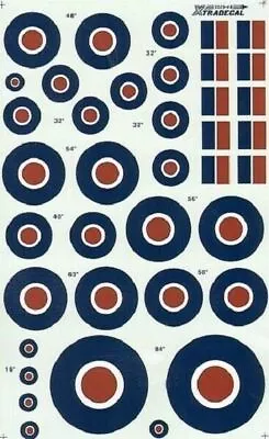 Xtradecal X48029 1/48 RAF National Insignia/Roundels C Type Sizes Model Decals • £5.75