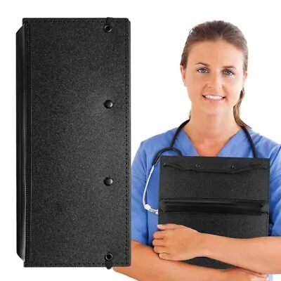 Foldable Nursing Clipboard Storage Clip Board Black Clipboard Office Supplies • £9.55