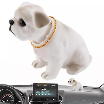 Nodding Puppy Toys Shaking Head Dog Ornament Car Dashboard Decors Car Home Room • £11.29