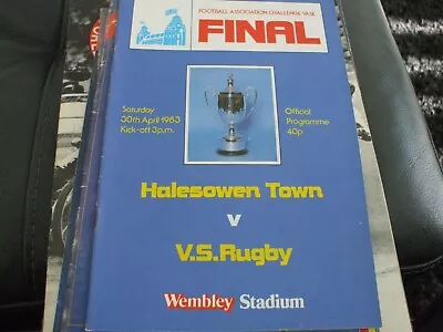 Halesowen Town V V.S.Rugby FA Vase Final 30 April 1983 • £1