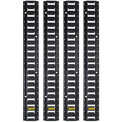VEVOR 4' E Track Tie Down Rail System Powder Coated For Truck Trailer 4 Pack • $53.99