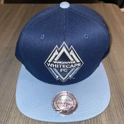 Vancouver Whitecaps FC New SnapBack Hat Blue White Adjustable MLS • $20