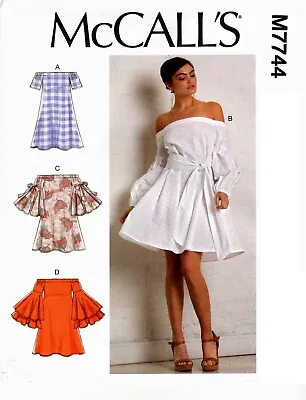 McCalls M7744 Dresses Misses Pullover Sewing Pattern Uncut • $9.24