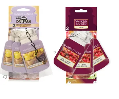 NEW Yankee Candle Car Jar Freshener Pack Of 3 Many Fragrances • £4.99