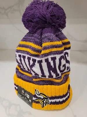 Minnesota Vikings Winter PomPom Beanie Ski Cap Hat • $15.95