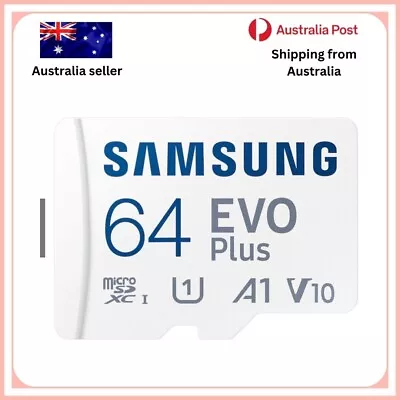 Micro SD Card SamSung Evo Plus 130MB/s 64GB Class 10 SDXC Memory Card • $16