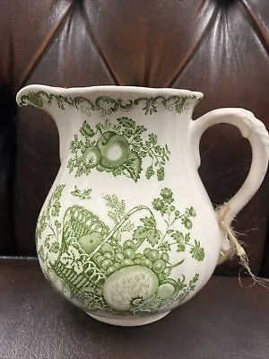 Masons Green Fruit Basket Jug Ironstone • £17