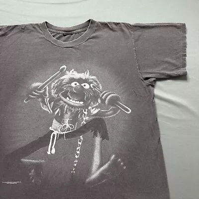 Vintage Muppets Shirt Mens XL Black Animal Rock Star Jim Henson Grunge 90s Tee • $49.99