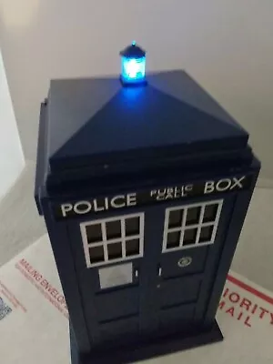 $32.68 • Buy DOCTOR WHO ELECTRONIC TARDIS REAL MOVIE SOUNDS Cookie Jar OFFICE BOX Light FX.
