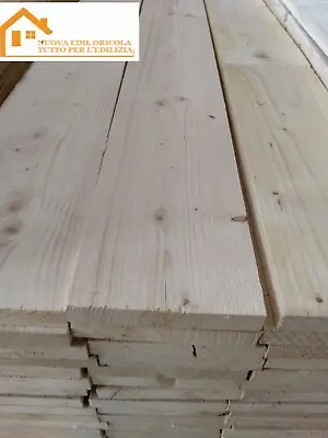 Tavola lamellare in legno di abete, 60 x 200 cm Sp 28 mm naturale
