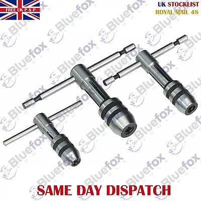 T-Handle Tap Wrench Set 3pc Tap Tapping M1-M4 / M4-M8 / M6-M12 • £14.39