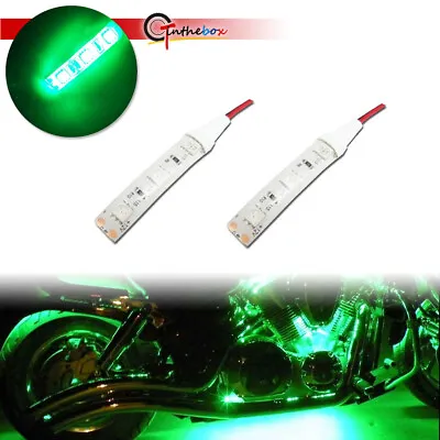 3-SMD Green LED Strip Lights For Motorcycle Under Glow Accent Lighting Universal • $6.99