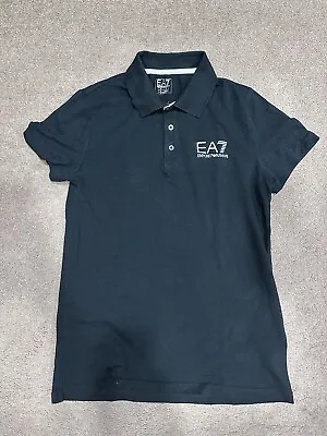 EA7 Emporio Armani Black Polo Shirt - Medium • £12.50