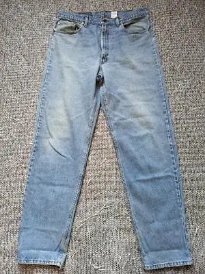 Vintage USA Made LEVIS Loose 555 Denim 36x36 Baggy Relaxed 1990s Silvertab 38x36 • $68.95