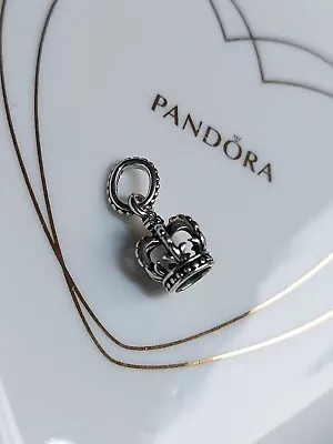 Genuine Pandora Silver 👑 Pretty Shiny Dangly Crown 👑 Charm S925 ALE • £10