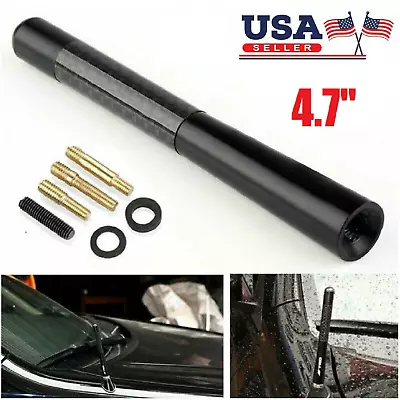 $6.98 • Buy Car Aerial Antenna 4.7  Auto Aluminum Alloy Carbon Fiber FM AM Radio Universal