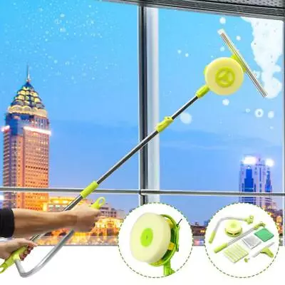 £17.95 • Buy Telescopic U Type High Rise Apartments Window Cleaner Glass Wash Cleaning Brush 