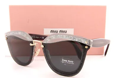 Brand New Miu Miu Sunglasses MU 03TS UES 5S0 Transparent Grey/Grey For Women • $164.78