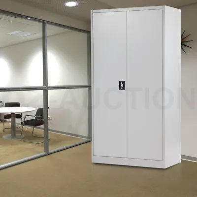 180cm Storage Cabinet Steel Stationary Cupboard Filing File Metal Locker Office • $279.95