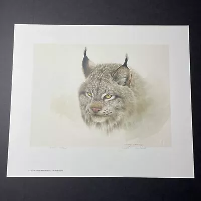 Michael Dumas  Lynx  Lithographed Print 1989 Hand Signed Numbered #639/1000 • $199.99