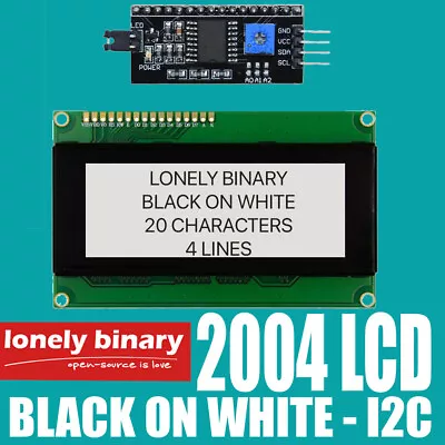 $49.99 • Buy 2004 20X4 LCD Display Screen IIC I2C SPI Interface Arduino Raspberry PI ESP32
