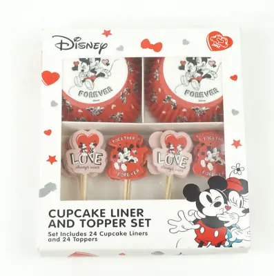 Disney Cupcake Liner & Topper Set 24 Of Each Mickey & Minnie Mouse • $2