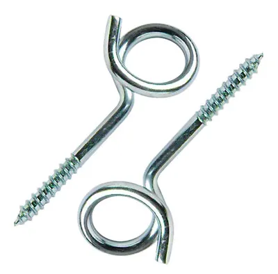 Extra Heavy Duty Swing Hook Pigtail Screw In Hoop Hooks Hanging Loop Garden Shed • £5.52