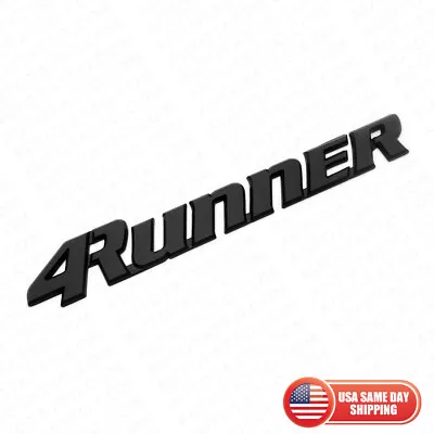 99-02 Toyota 4Runner Liftgate Emblem Badge Logo Tailgate Rear Letter Matte Black • $15.99