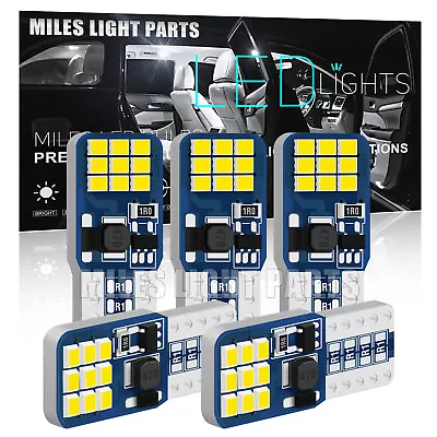 5X Canbus T10 LED 18-SMD White Car Side Wedge Light Globe Bulbs 194 168 W5W AU • $11.22