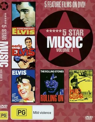 5 Star Music: Volume 1 DVD (Region ALL) VGC Elvis Presley • $12.77