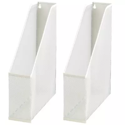 £9.99 • Buy 2x White Wire Mesh A4 Magazine Holder Rack Office Depot D0