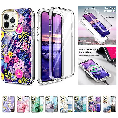 $7.99 • Buy For IPhone 14 13 Pro Max 12 11 XS XR 8 SE3 Full Body Shockproof Slim Case Cover