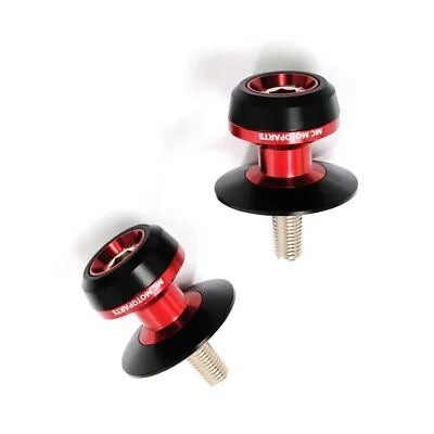 Red M6 Rear Swingarm Spools Twall For YZF R6 R1 06 07 08 09 10 11 12 13 14 • $31.94