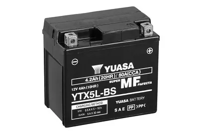 Genuine Yuasa YTX5L-BS High Power AGM GEL Motorbike Motorcycle Battery YTX5LBS • £42.63