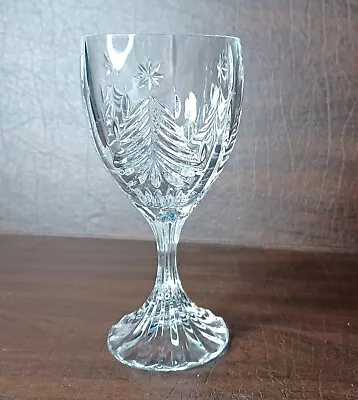 Mikasa Crystal Christmas Tree Wine Goblet 6.75  Tall. B1412 • $10