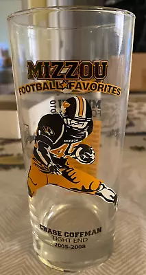 Missouri Tigers Mizzou Football Favorites Chase Coffman MFA Oil Break Time Glass • $15