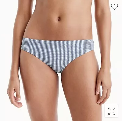 J. CREW Swimsuit Seersucker Bikini Bottom Blue XX-Large • $23.99