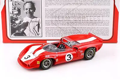 1:18 GMP 1966 Lola Spyder Team Surtees #3 John Surtees Red 12004 • $232.77