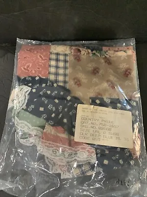 Vtg Sealed JC Penny Country Pride Curtain Valance D Swag Patchwork Lace Cottage • $11.90