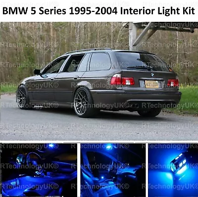 Blue Premium Bmw 5 Series E39 Estate Interior Full Led Bulbs Light Kit Set  • $22.72