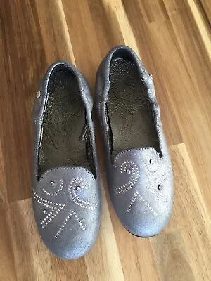 Naturino Girls Silver Sparkly Shoes Size 32 • £19.99