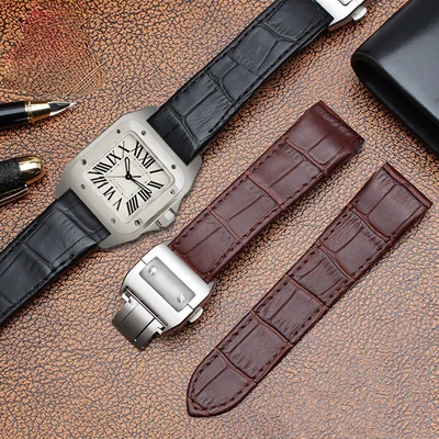 £27.99 • Buy Watch Clasp And Strap Band For Cartier Santos 100 Watches 