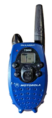 Motorola Talkabout T5100 2-Way Radio Cobalt Blue Single Replacement Unit Parts • $9.99