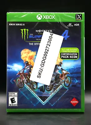 Monster Energy Supercross 4 (Microsoft Xbox Series X) New & Sealed • $9.99