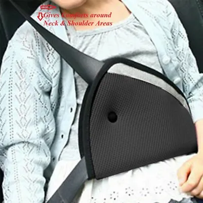 2x/1x Kids Child Safety Car Seat Belt Shoulder Harness Adjuster Pad Strap Cover • £5.79