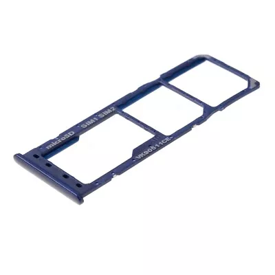 OEM Dual Sim Card Tray + Micro SD Slot Holder For Samsung Galaxy A10 - Blue • $9.93