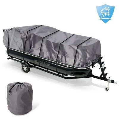 $137.99 • Buy Pyle Armor Shield Trailer Pontoon Cover-Universal Cover For Boats 17’-20’