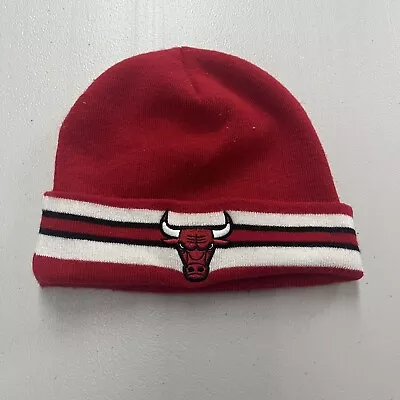 Vintage 2000s Y2K Mitchell&Ness Bulls Beanie Hat Great Shape • $25