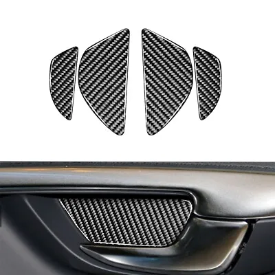 4Pcs For Volvo S60 V60 2013-2017 Carbon Fiber Car Door Handle Bowl Decal Cover • $12