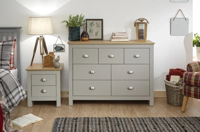£187.95 • Buy Lancaster Grey Merchants Chest Sideboard - 7 Drawers Country Shaker Style